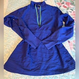 Title Nine Vibrant Blue Quarter-Zip Top Size Medium